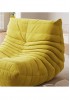 Replica Togo Sofa Single Seat - White/Black/Orange 
